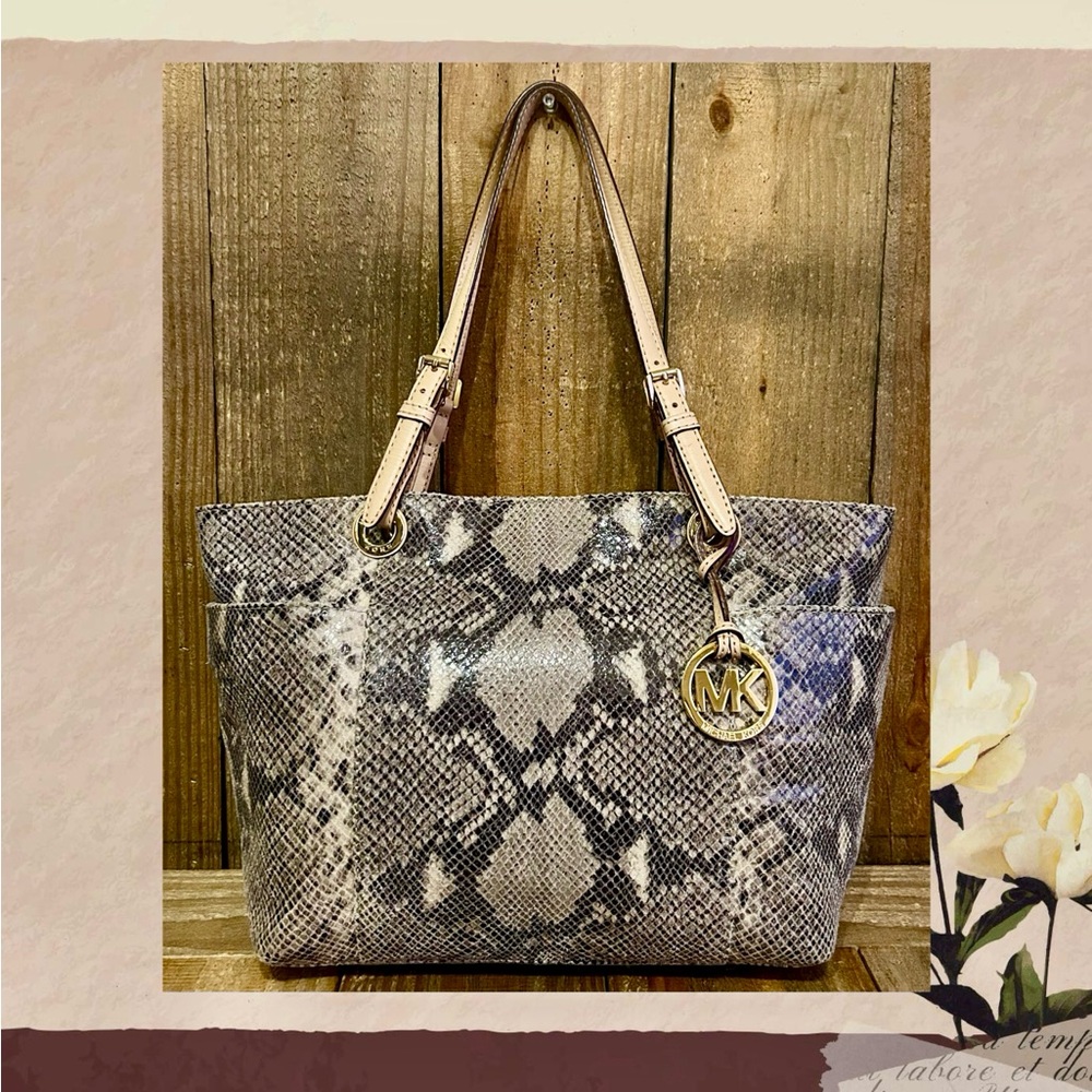 Michael Kors. 3 Piece: Jet Set Python Embossed To… - image 3